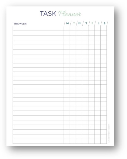 task planner journal