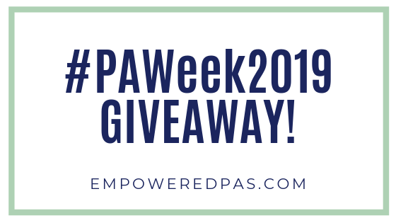 physician assistant week 2019 giveaway